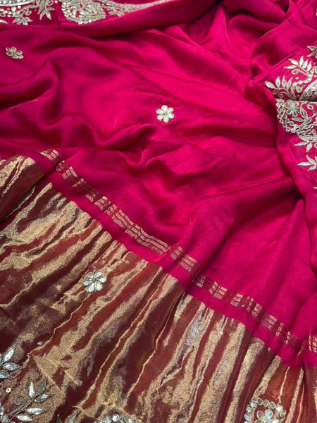 Gajji Mandala Gota Saree