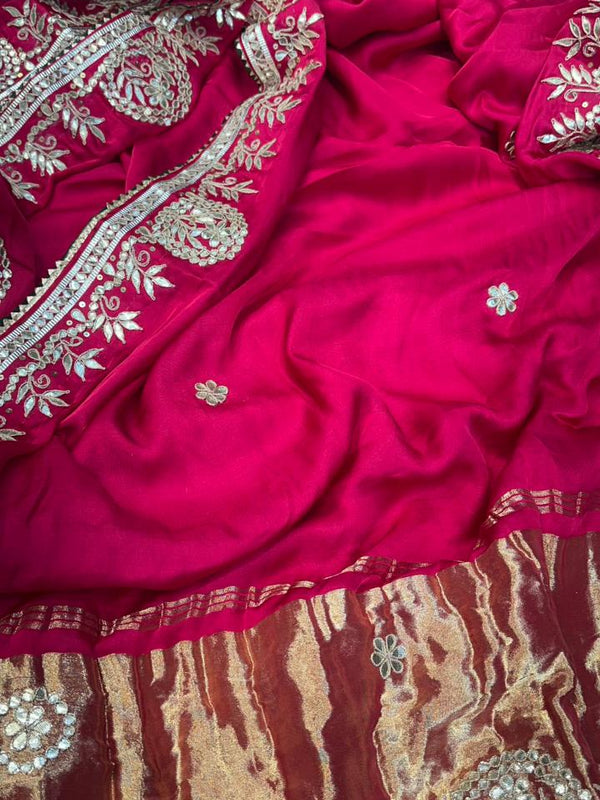 Gajji Mandala Gota Saree