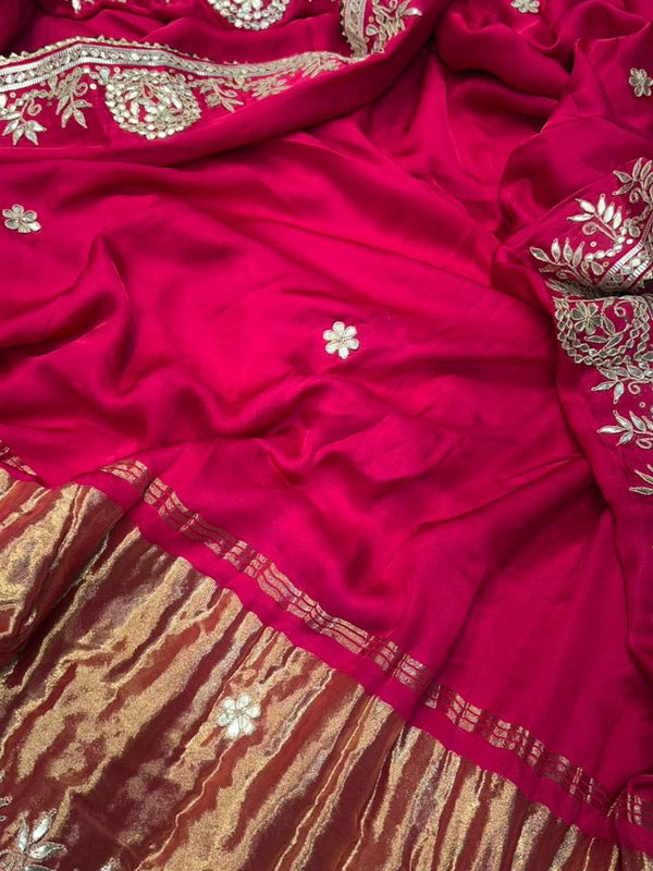 Gajji Mandala Gota Saree