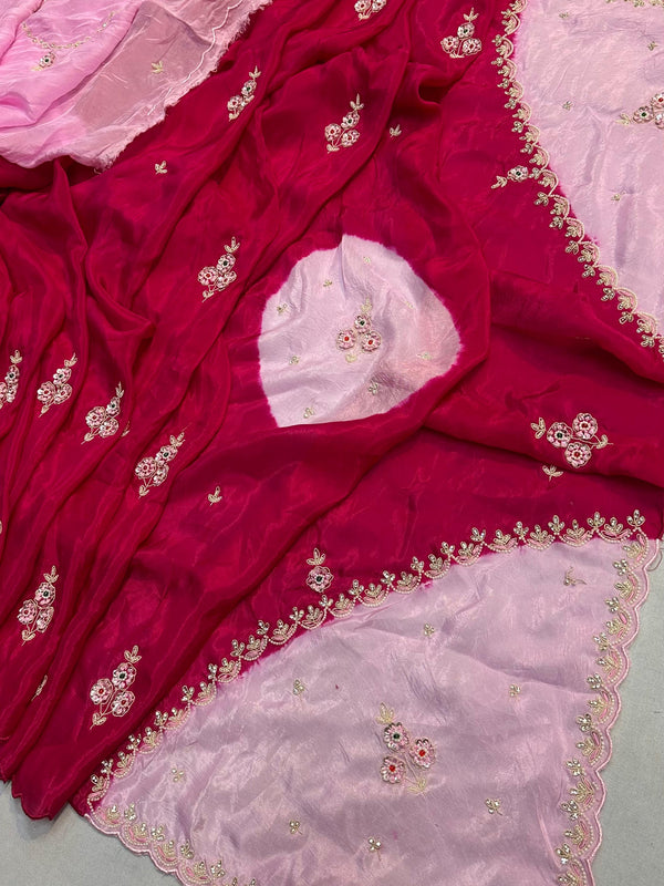 Pure HO silk Handwork Saree