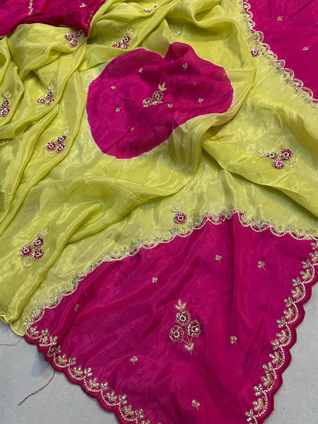 Pure HO silk Handwork Saree