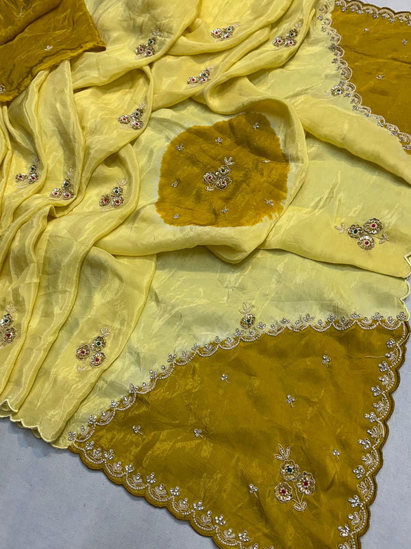 Pure HO silk Handwork Saree