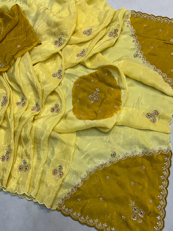 Pure HO silk Handwork Saree