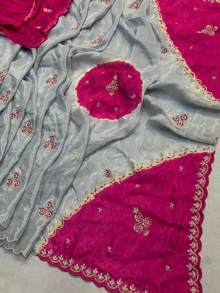 Pure HO silk Handwork Saree