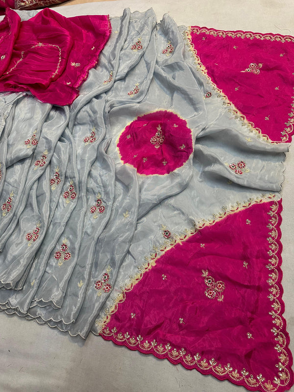 Pure HO silk Handwork Saree