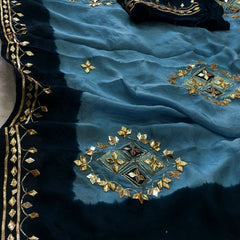 Pure HO silk Gota Saree