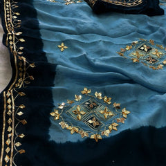 Pure HO silk Gota Saree