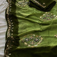 Pure HO silk Gota Saree