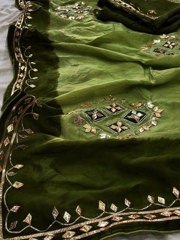 Pure HO silk Gota Saree