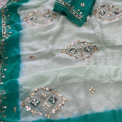 Pure HO silk Gota Saree