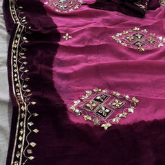 Pure HO silk Gota Saree