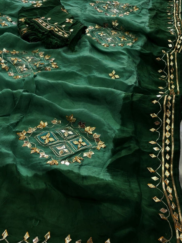 Pure HO silk Gota Saree
