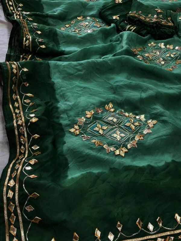 Pure HO silk Gota Saree