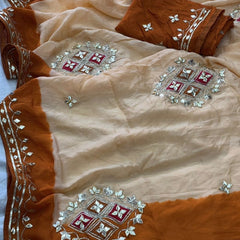Pure HO silk Gota Saree