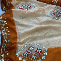 Pure HO silk Gota Saree