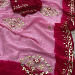 Pure HO silk Gota Saree