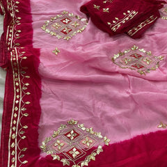 Pure HO silk Gota Saree