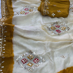 Pure HO silk Gota Saree