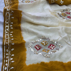 Pure HO silk Gota Saree