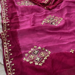 Pure HO silk Gota Saree
