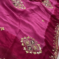 Pure HO silk Gota Saree