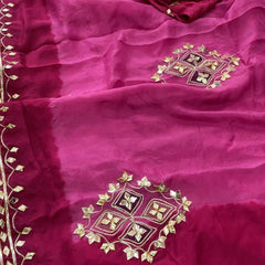 Pure HO silk Gota Saree
