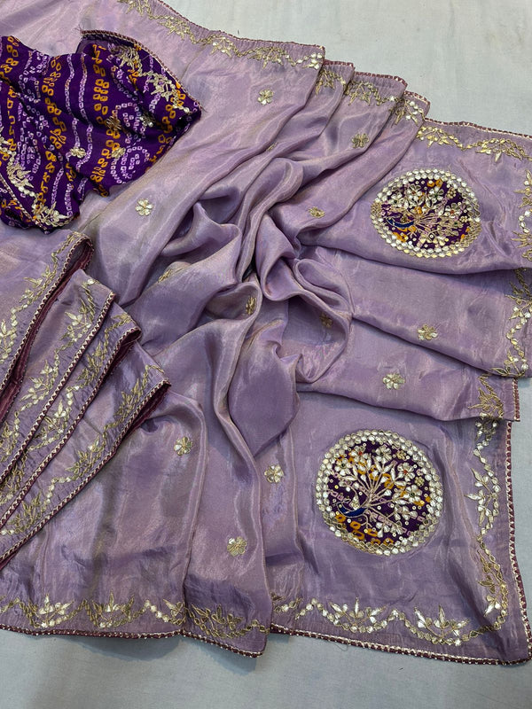 Pure Cosmos Tissue Silk Saree