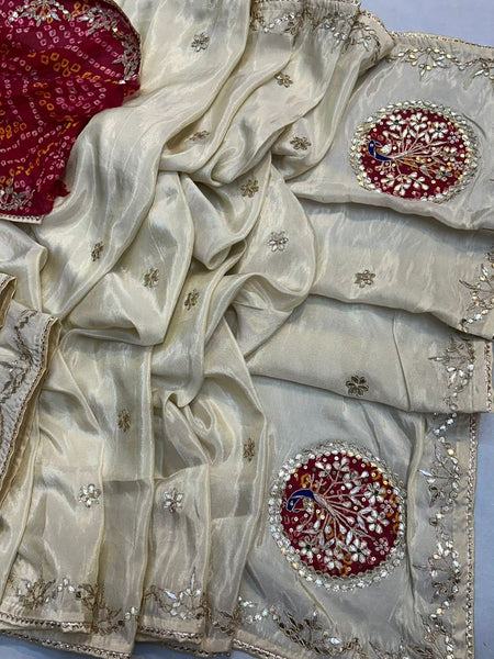 Pure Cosmos Tissue Silk Saree