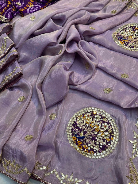 Pure Cosmos Tissue Silk Saree