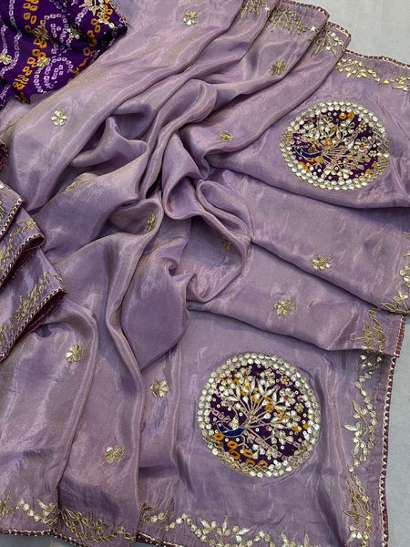 Pure Cosmos Tissue Silk Saree