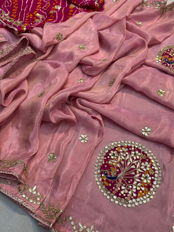 Pure Cosmos Tissue Silk Saree