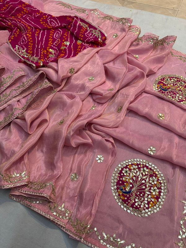 Pure Cosmos Tissue Silk Saree