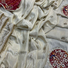Pure Cosmos Tissue Silk Saree