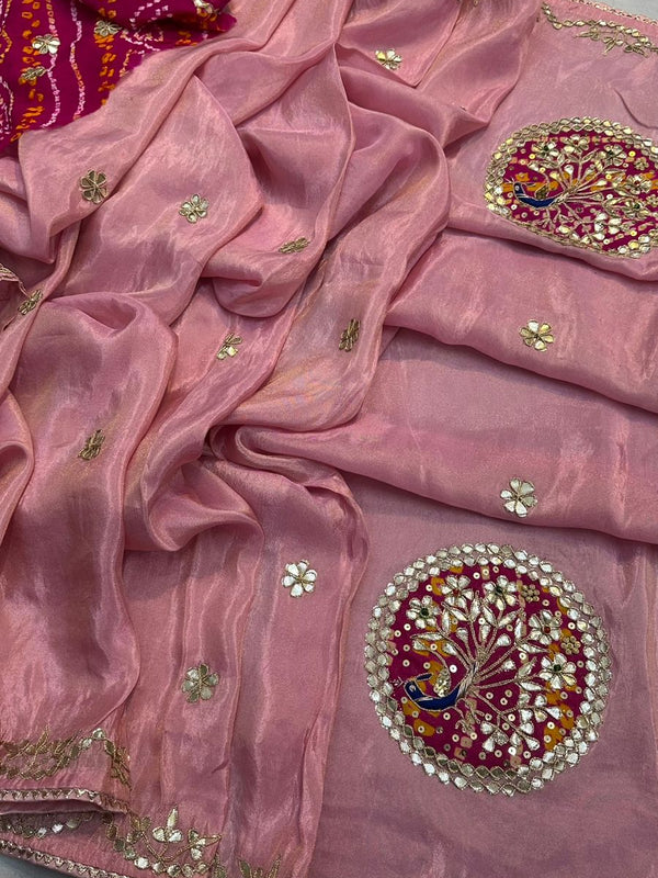 Pure Cosmos Tissue Silk Saree