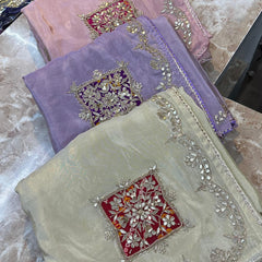 Pure Cosmos Tissue Silk Saree