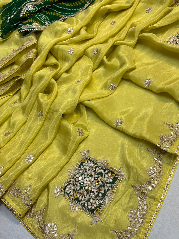 Pure Cosmos Tissue Silk Saree