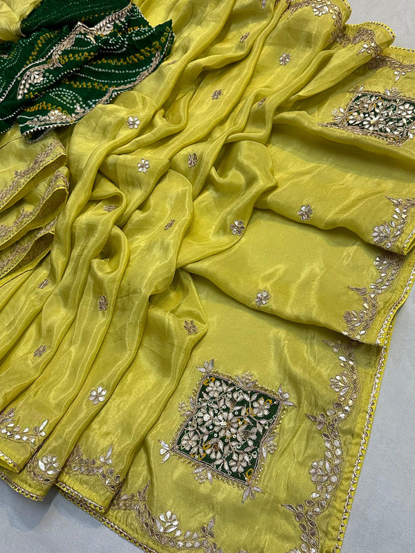 Pure Cosmos Tissue Silk Saree
