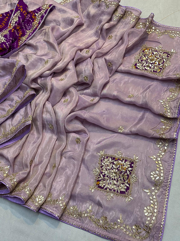 Pure Cosmos Tissue Silk Saree