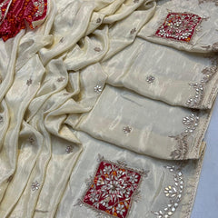 Pure Cosmos Tissue Silk Saree