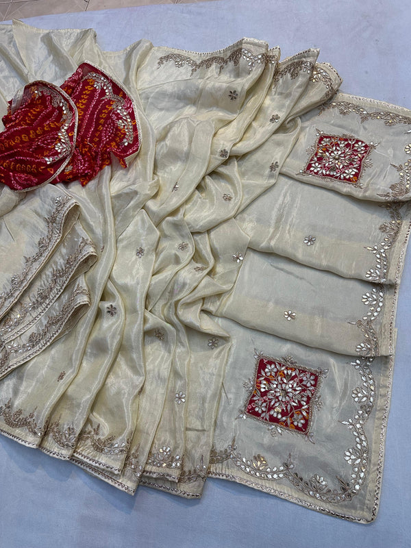 Pure Cosmos Tissue Silk Saree