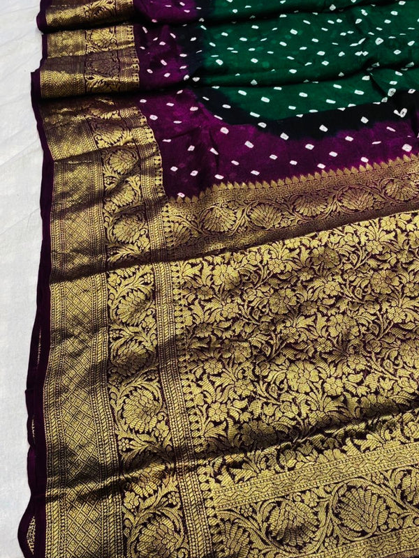 Banarai Bhandej Saree
