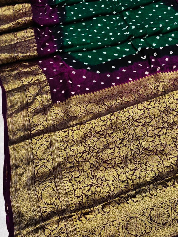 Banarai Bhandej Saree