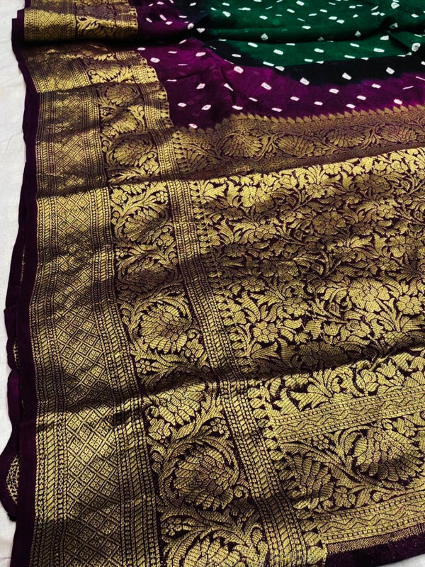 Banarai Bhandej Saree