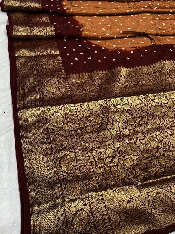 Banarai Bhandej Saree