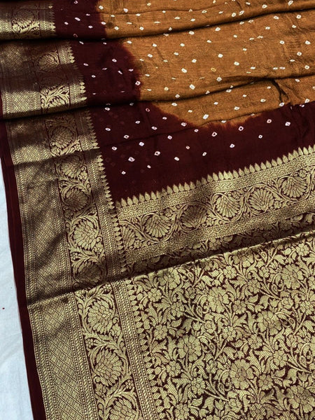 Banarai Bhandej Saree