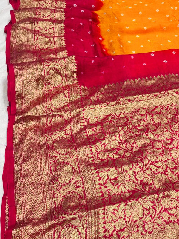Banarai Bhandej Saree