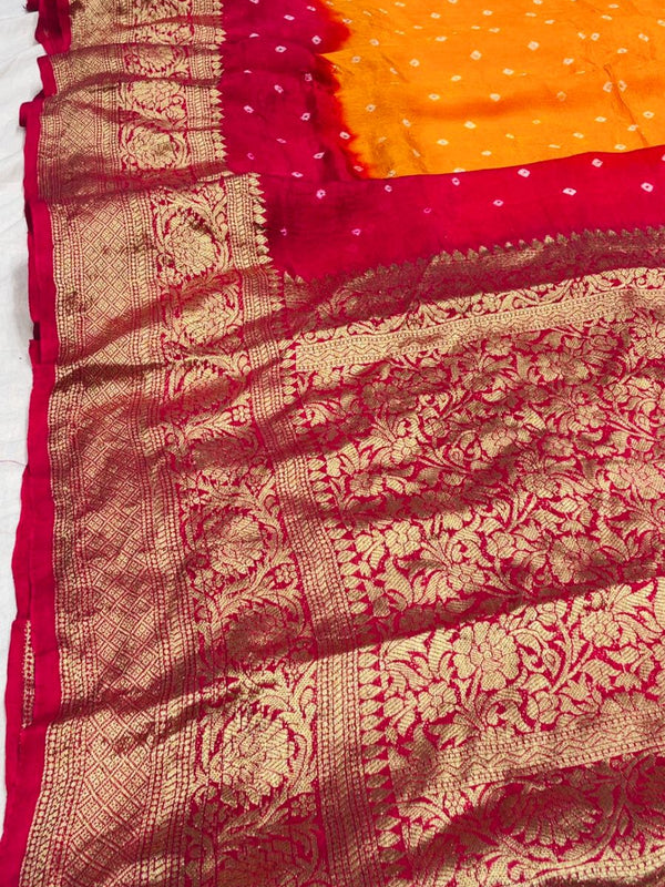 Banarai Bhandej Saree