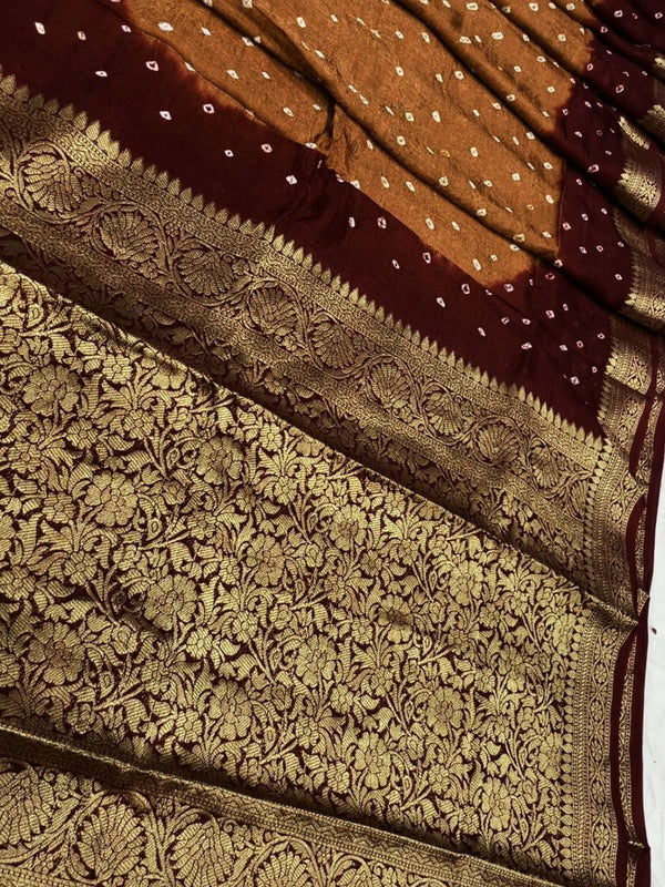Banarai Bhandej Saree