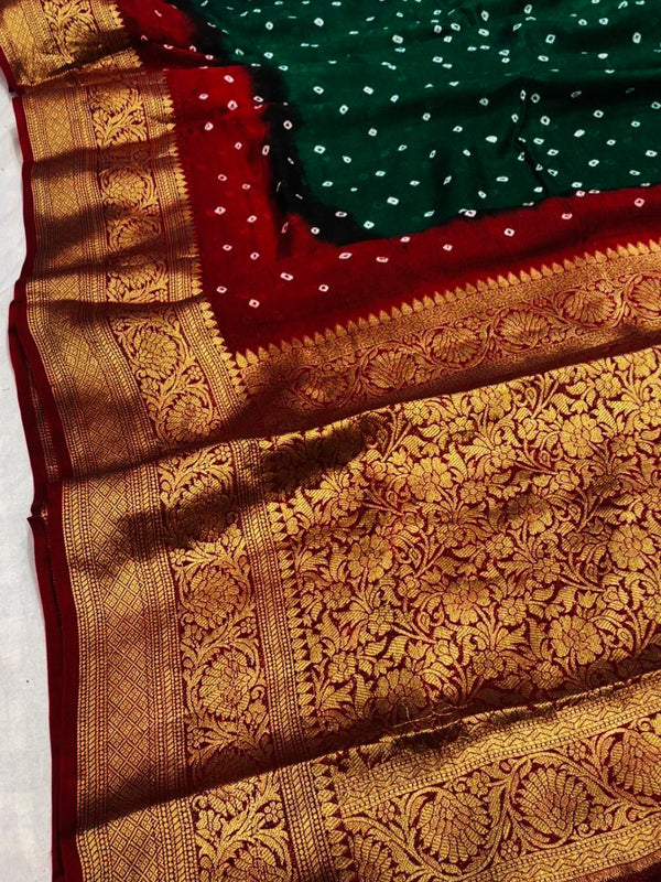 Banarai Bhandej Saree