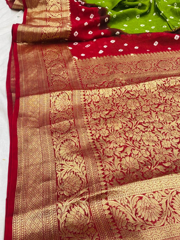 Banarai Bhandej Saree